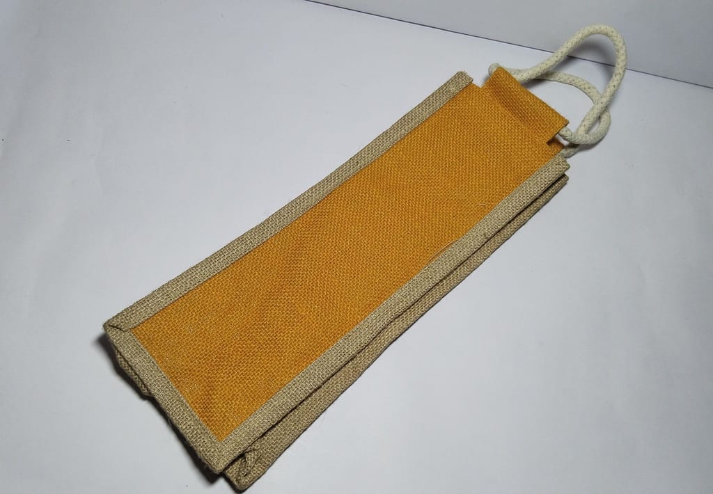 Jute Wine Bottle Gift Bag with Handle