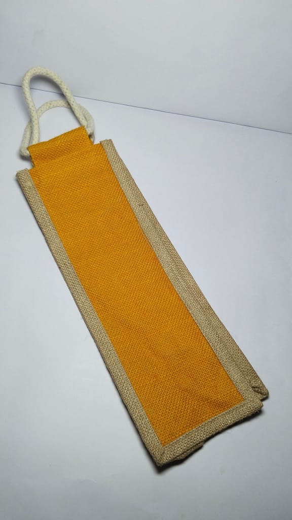Jute Wine Bottle Gift Bag with Handle