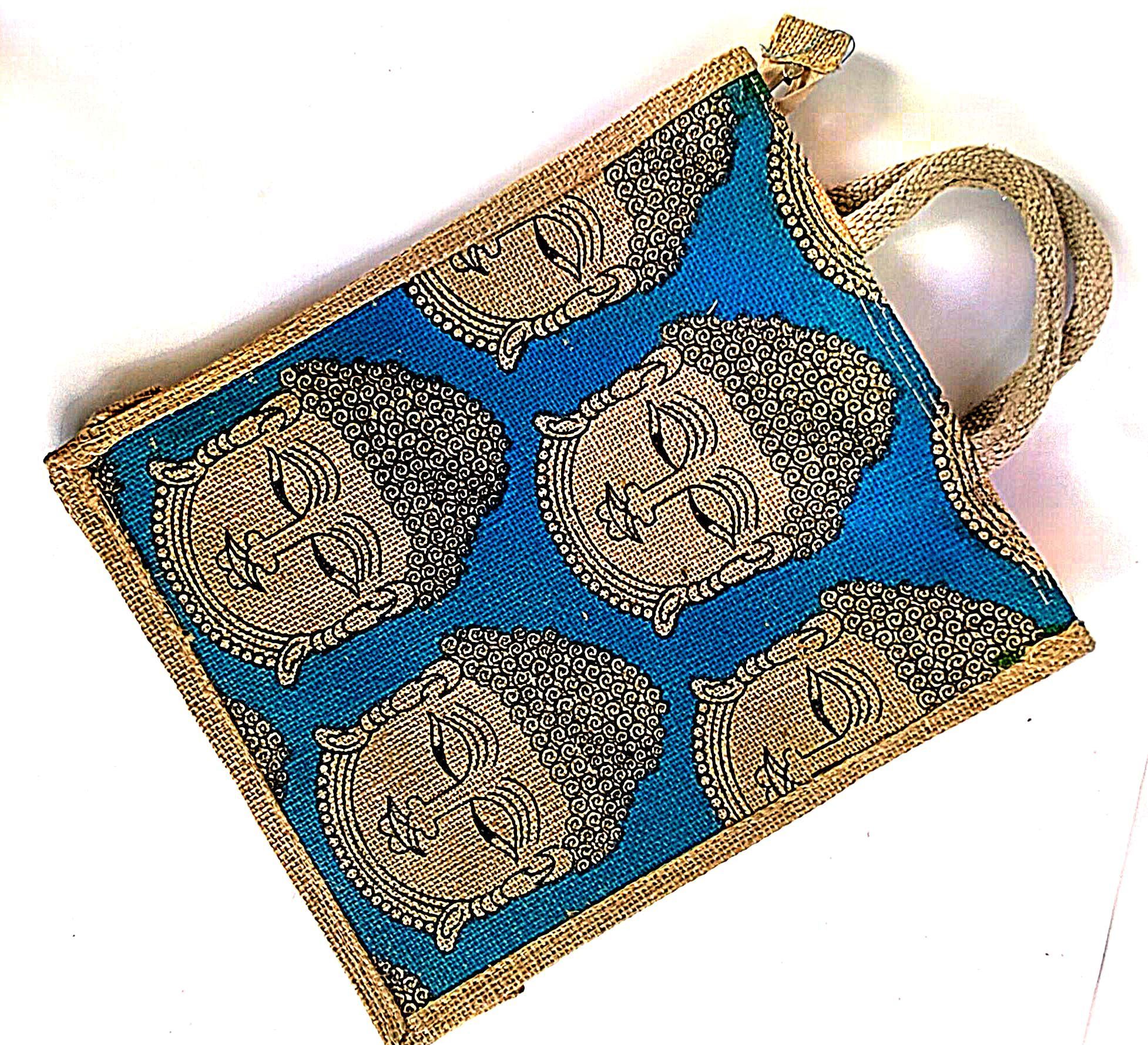 Handmade Buddha Jute Bag