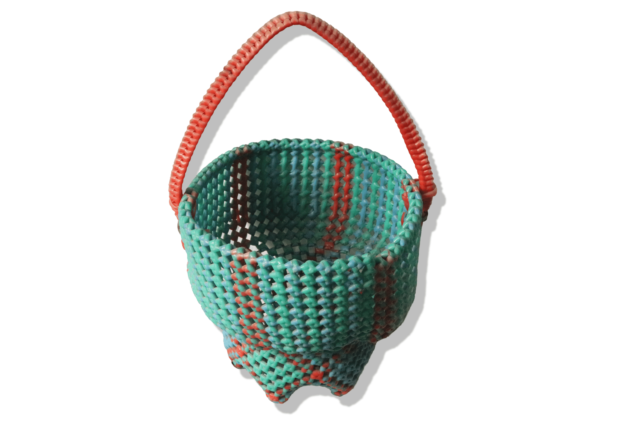 Handwoven PP Plastic Basket