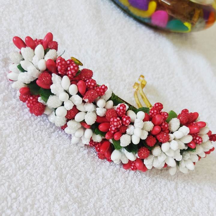 Red and White Berry Hair Clip