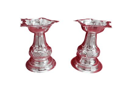 Panch Diya German Silver (3.5 inch)