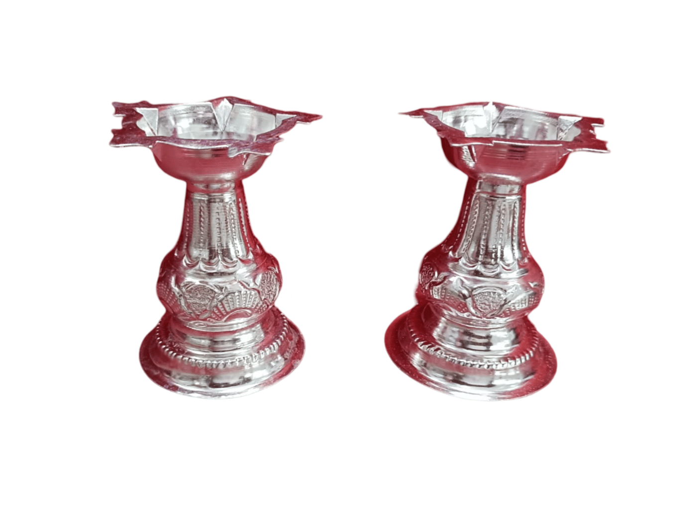 Panch Diya German Silver (3.5 inch)