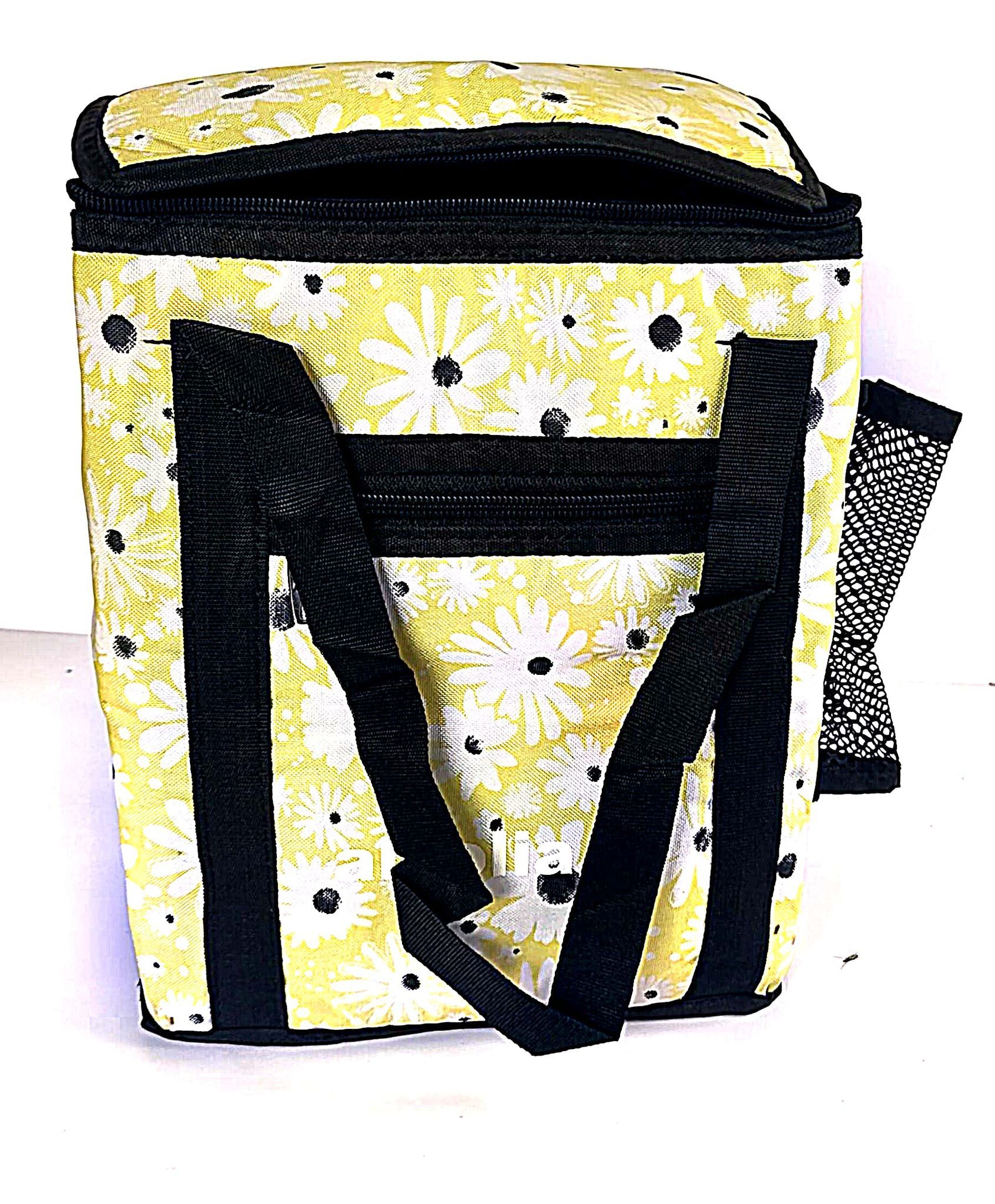 Floral Insulated Lunch Bag with Mesh Pocket