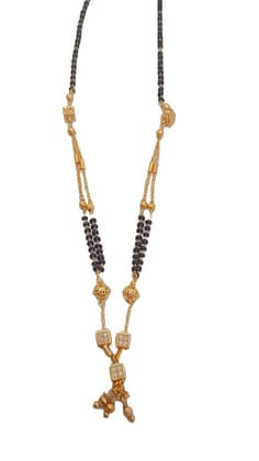1Gram Gold Plated  Traditional Indian black beads  Mangalsutra chains for Women