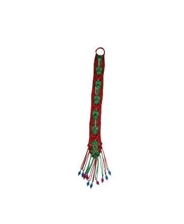 Red and Green Cotton Macrame Wall Hanging (pack of 2)
