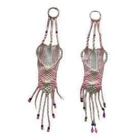 Handmade Macrame Plant Hanger with Beads (pack of 2)