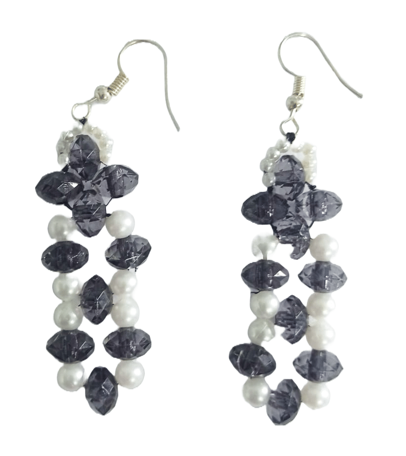 Elegant Beaded Earrings with a Touch of Class