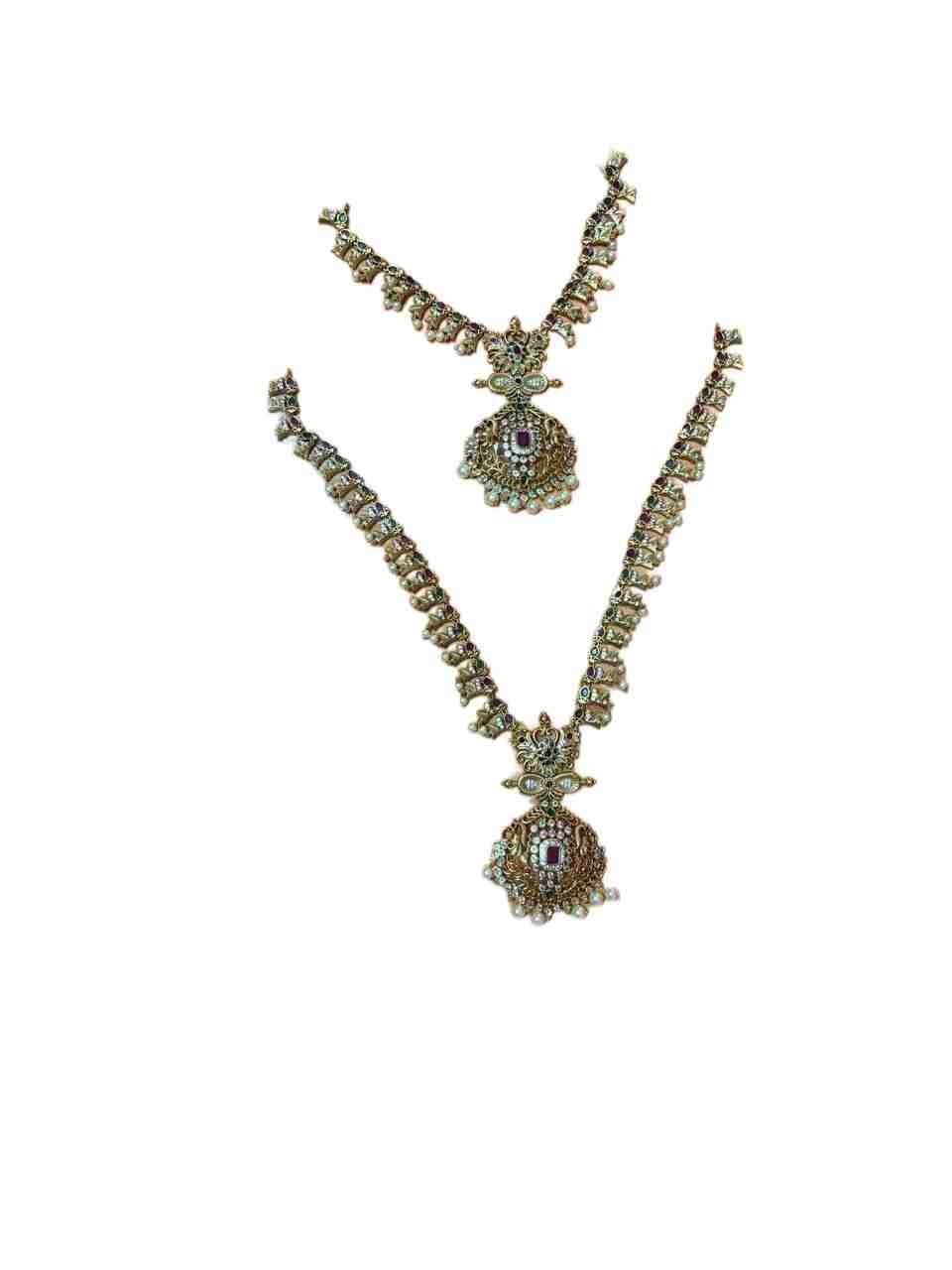 Gold Plated CZ Stone and Pearl Earrings