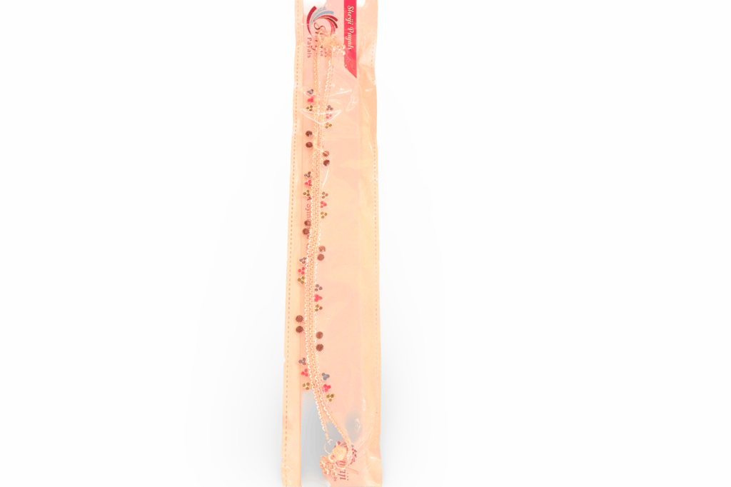 Delicate Silver Plated pattilu with Multicolor Beads