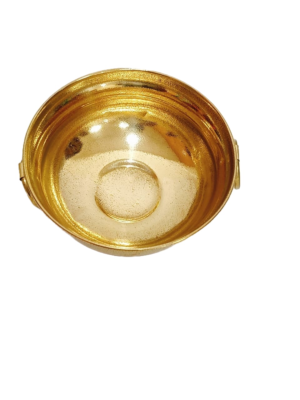 Round Brass Bowl with Handles