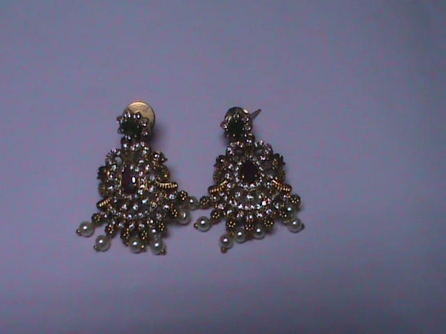 Bridal Gold Plated Pearl Necklace Set