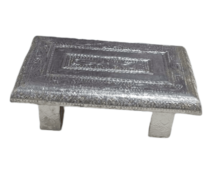 Silver-Plated Pooja Chowki