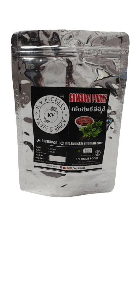 KV Pickles Gongura Pickle - 250gm