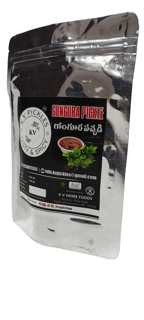 KV Pickles Gongura Pickle - 250gm