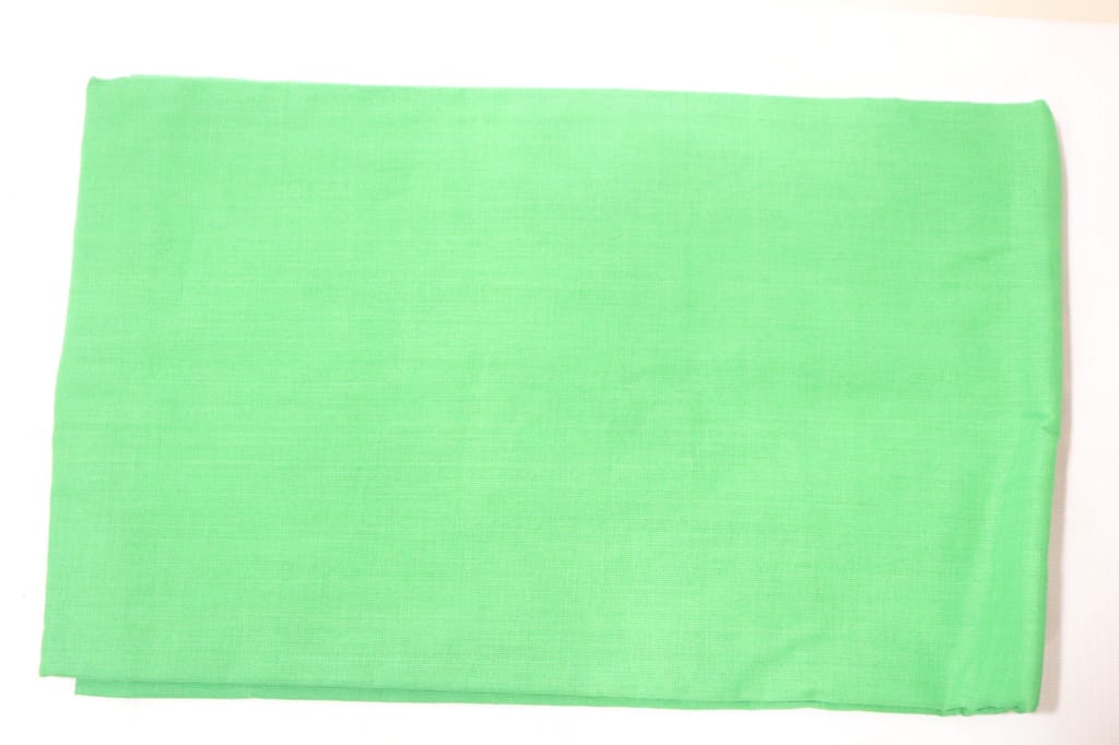 Green and grey floral cotton fabric by the yard dress material