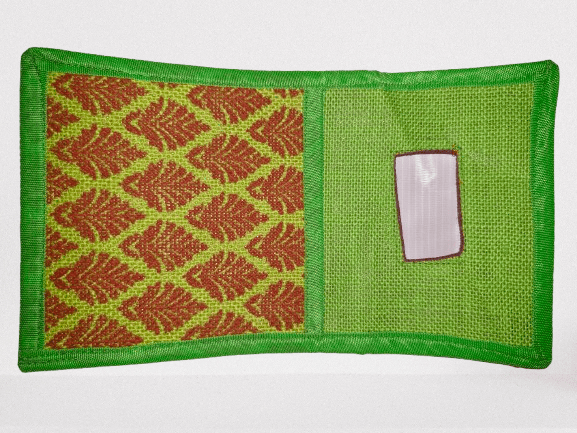 Handmade Jute and Cotton Fabric Multipurpose Pouch