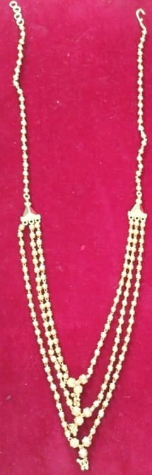 Gold Plated Traditional Indian Long Necklace Set for Women