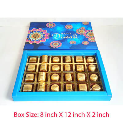 Home made "Diwali Special Assorted Chocolate Box - 24 pcs"