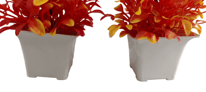 2 Piece Artificial Potted Plant for Home Decor
