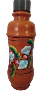 Hand painted ceramic water bottle