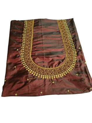Embroidered Blouse With Zari Work
