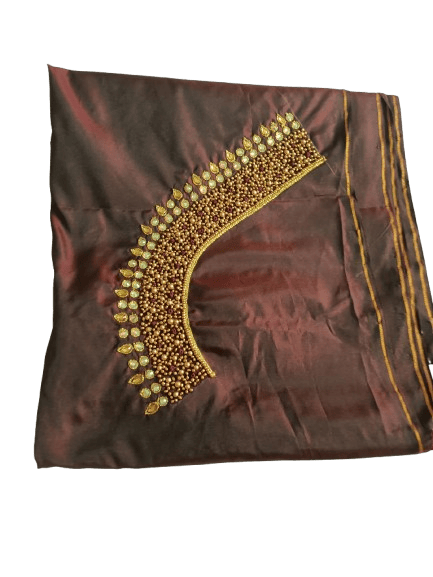 Embroidered Blouse With Zari Work