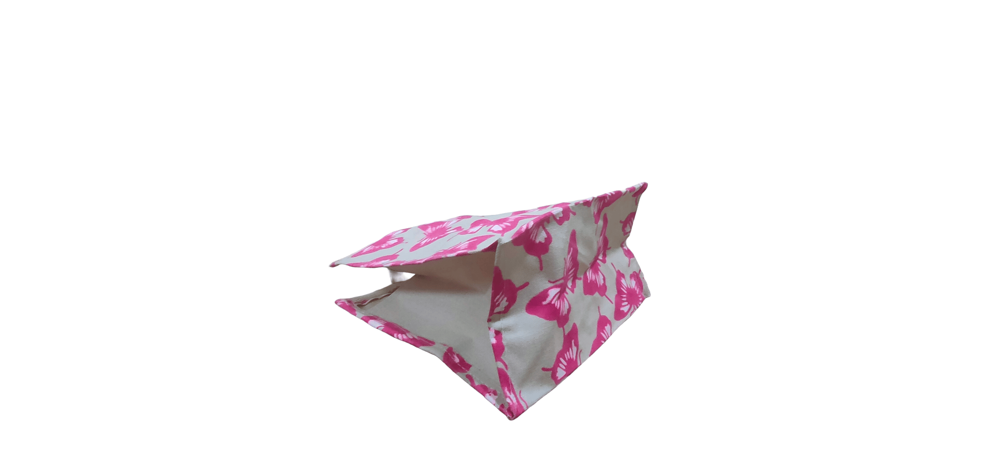 Floral print canvas bag