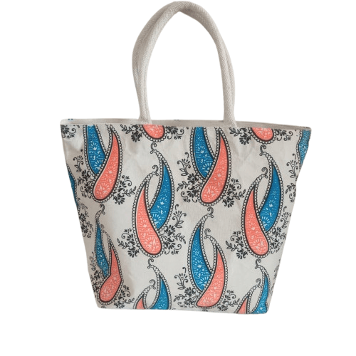 Paisley Print Canvas Bag - Handbags | Buy online on ZillyBuy