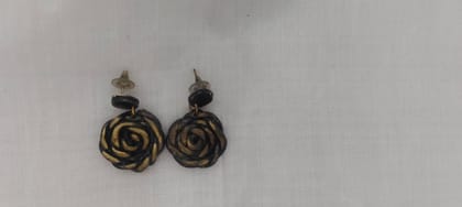 Black Rose Earrings