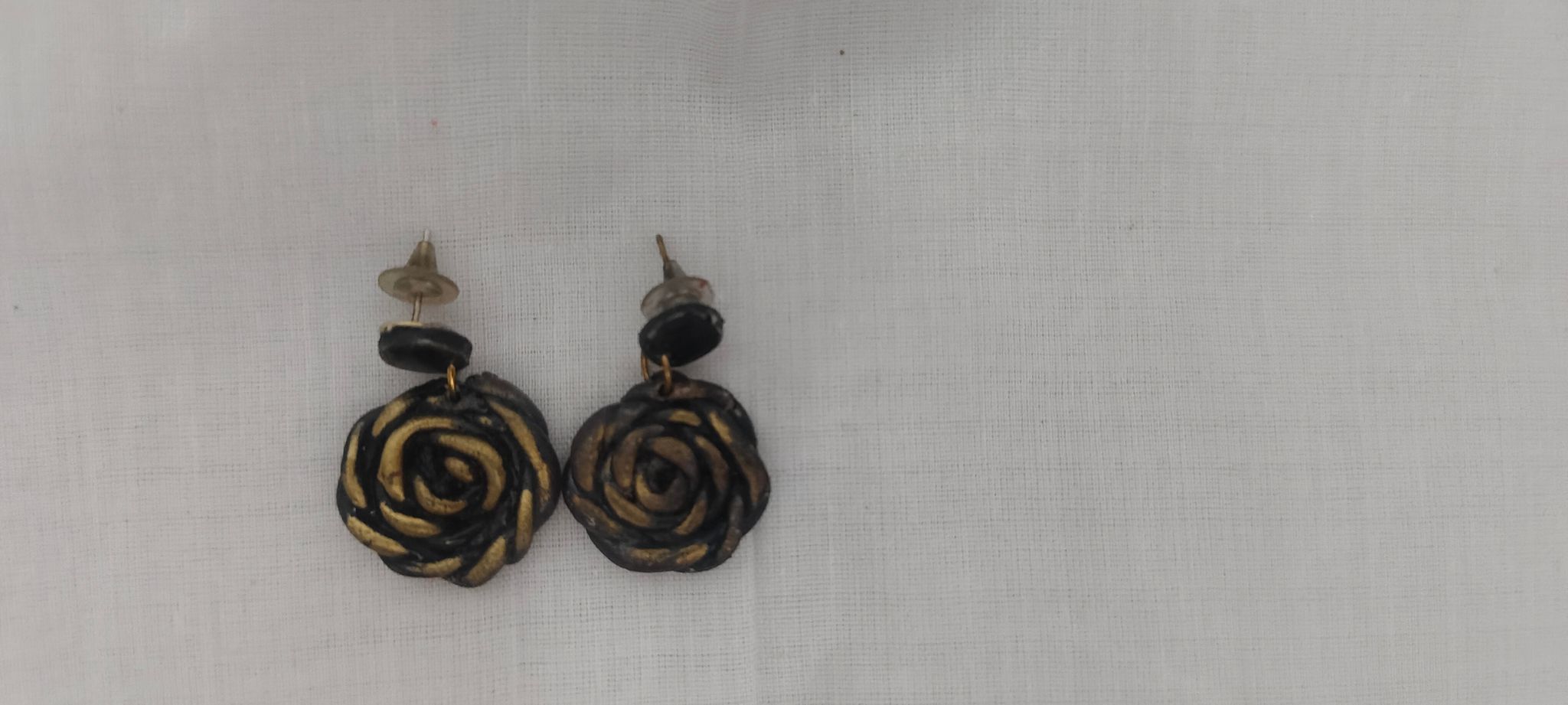 Black Rose Earrings