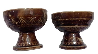 Set of 2 Miniature Ceramic Cups