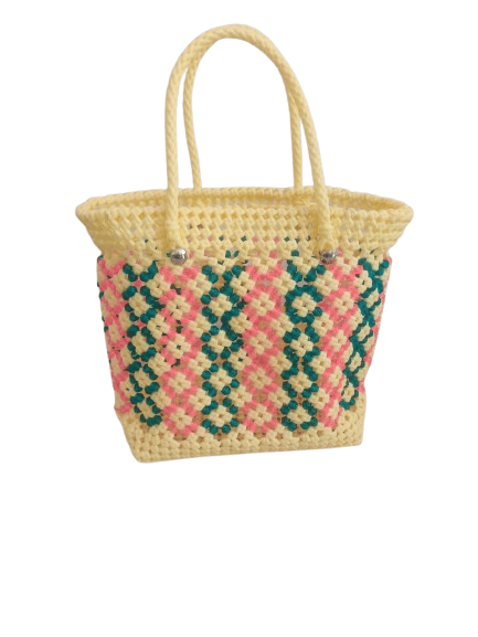 Handmade Beaded Bag with Colorful Geometric Pattern - Handbags | Buy online on ZillyBuy