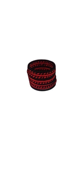Red and Black Glass Bangle Set