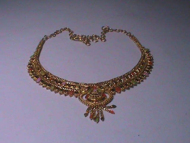 Gold Plated Traditional Indian Necklace Set