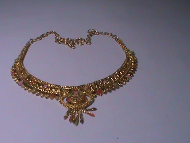 Gold Plated Traditional Indian Necklace Set