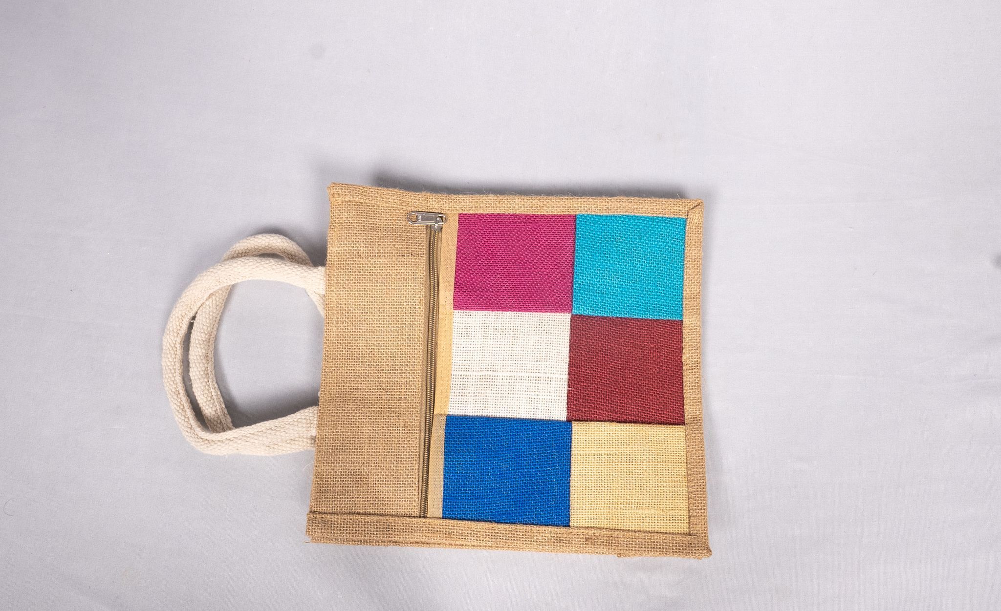 Handmade Multicolor Jute Bag