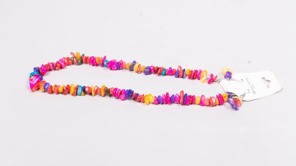 Colorful Beaded Necklace and Earring Set
