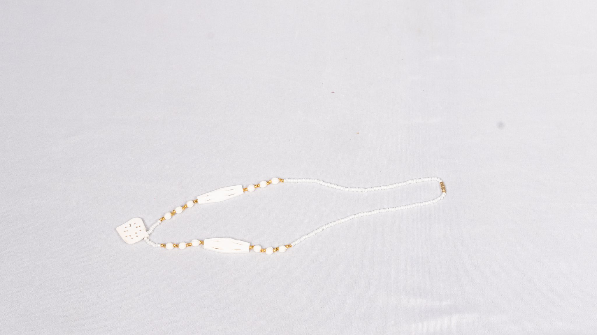 White Shell Heart Pendant Necklace