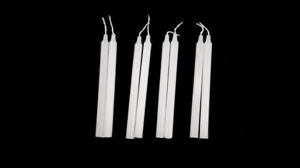 Set of 8 White Candles