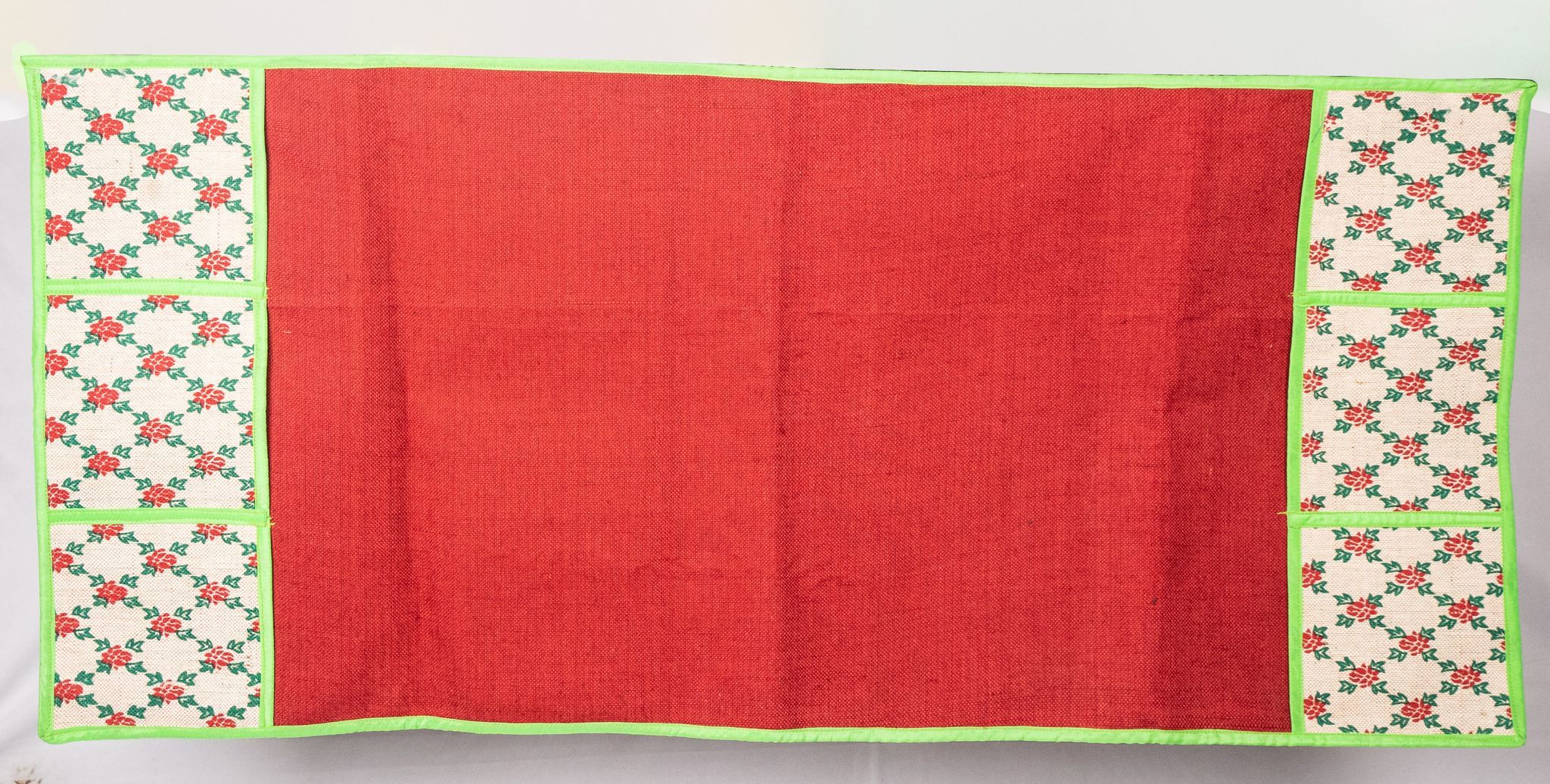 Red and Green Christmas Table Runner