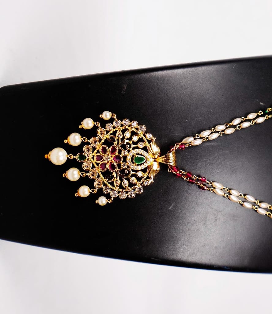 mutyala beads to designed by pendent