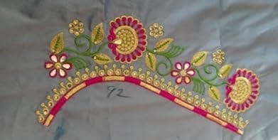 Computer embroidery unstitched Blouse piece