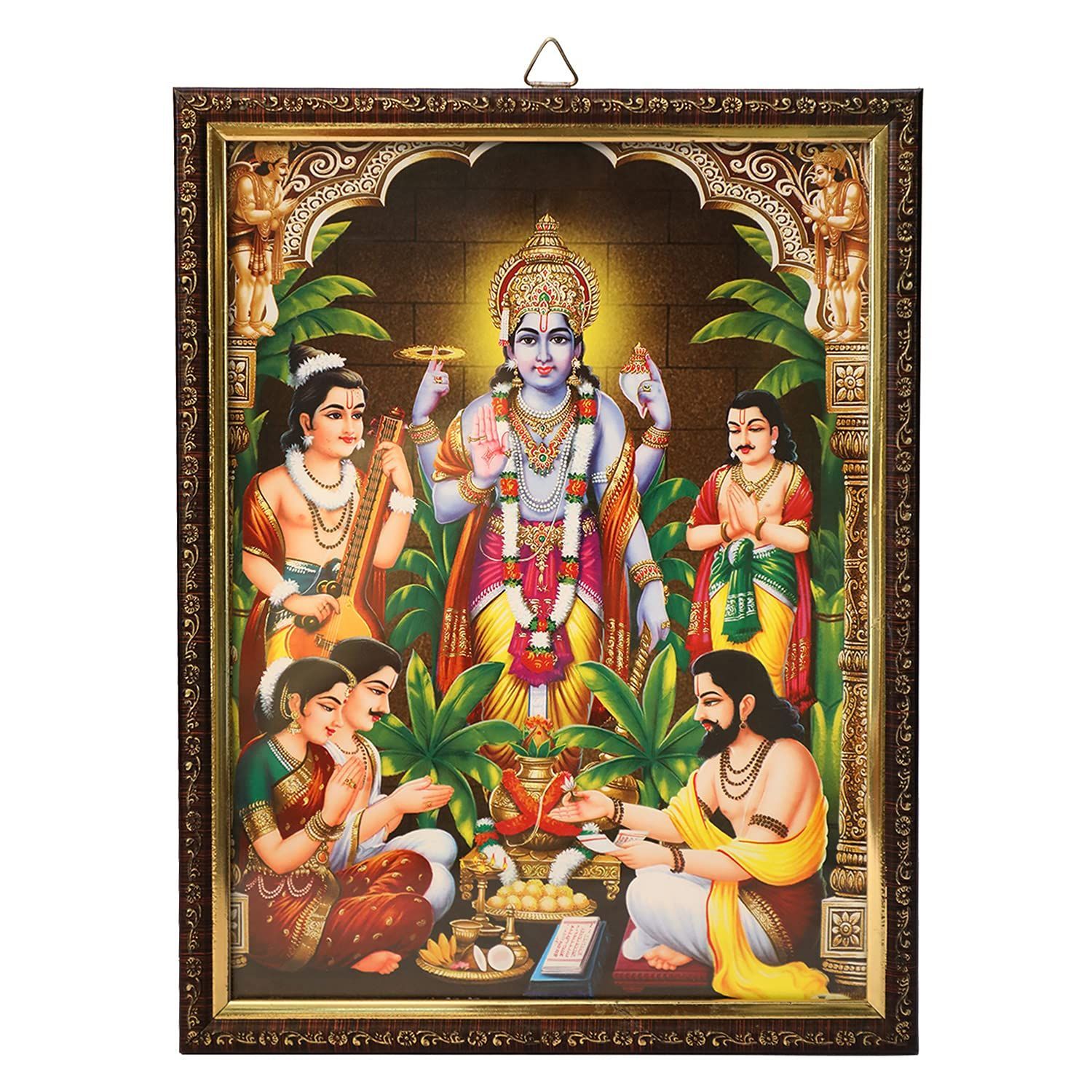 Satyanarayan Glass Photo Frame, Glass Photo Frame, Photo Frame, (NULM-Tirupati-32)