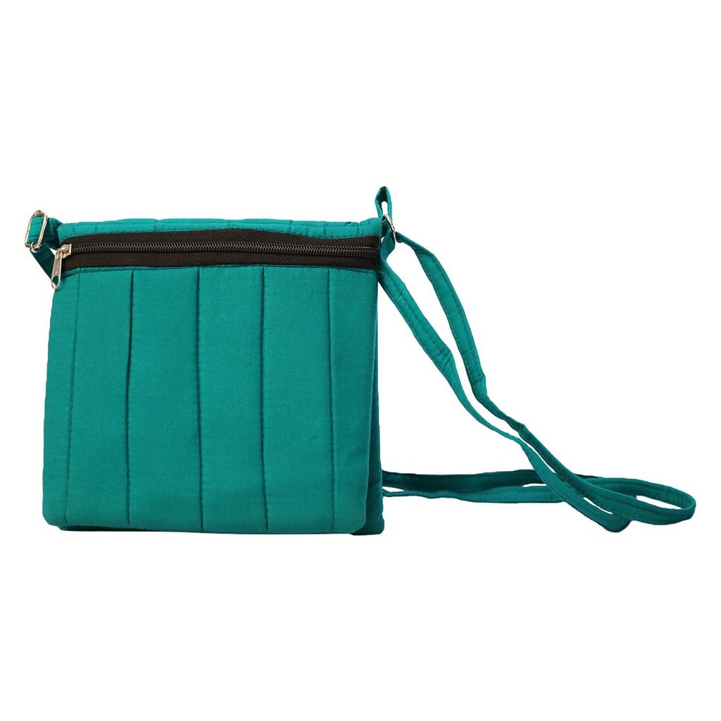 Women Handbag Banjara Traditional Side Bag Purse Cotton Handmade Green