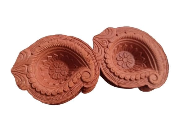 Handmade Terracotta Oil Lamp | Set of 20| for Diwali | Home Decor - Pooja Needs | Buy online on ZillyBuy