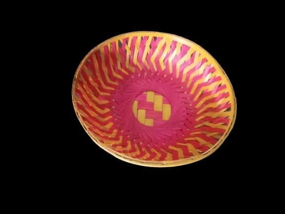 Sonchiraiya Decorative Bamboo basket-09(fruits and sweets decorative basket) pack 0f 5 - Pooja Needs | Buy online on ZillyBuy