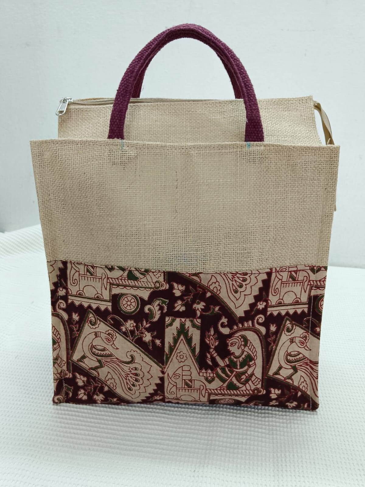NLR RURAL JUTE AND CLOTH LUNCH BAG