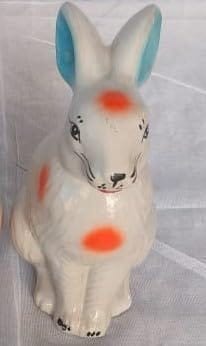 Vintage Hand-Painted Ceramic Rabbit Figurine (PACK OF 1)