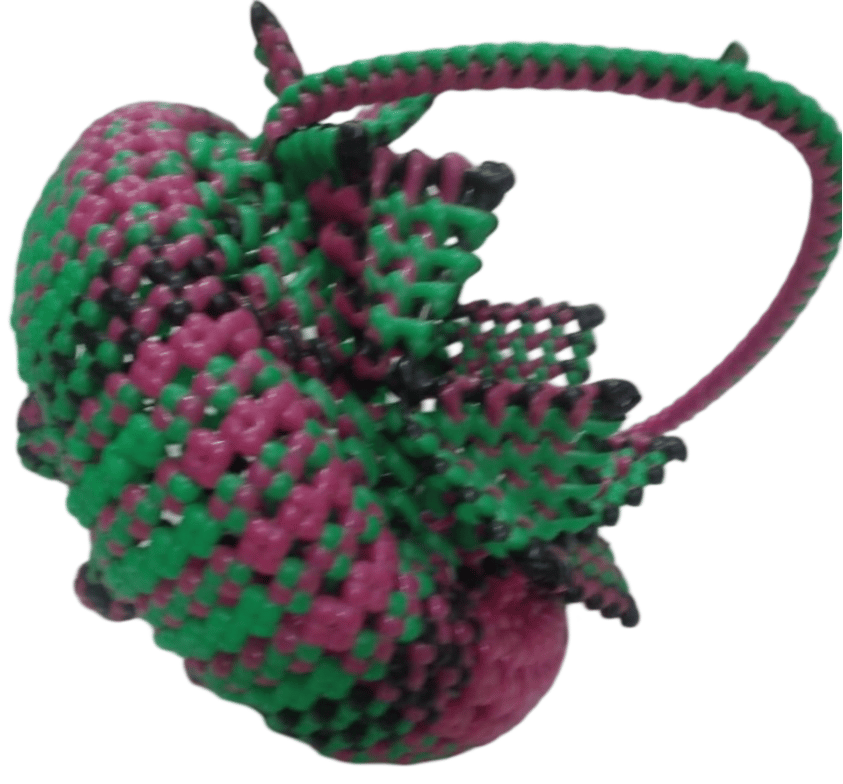 Wire Bag Pink And Green